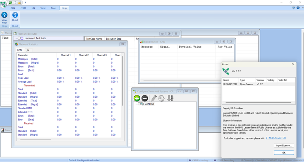 BUSMASTER - CAN bus analysis tool